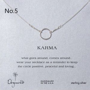 Karma Circle Dainty Necklace